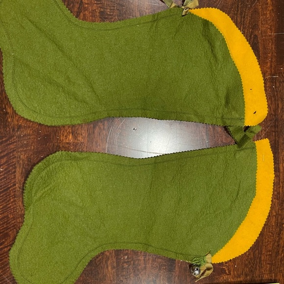 Vintage‎ set of two “Rag doll” Christmas stockings-kitschy-mid century-kitschmas - Picture 6 of 9